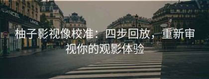 柚子影视像校准：四步回放，重新审视你的观影体验
